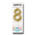 Mini Gold Candle 8 C/1