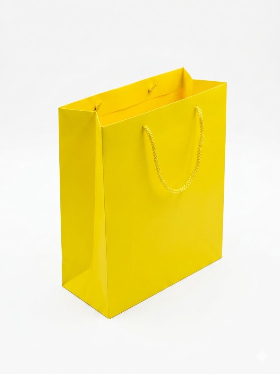 Bolsa De Regalo Mediana Amarilla C/1