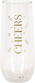 Vaso 9oz Champagne Cheers C/1