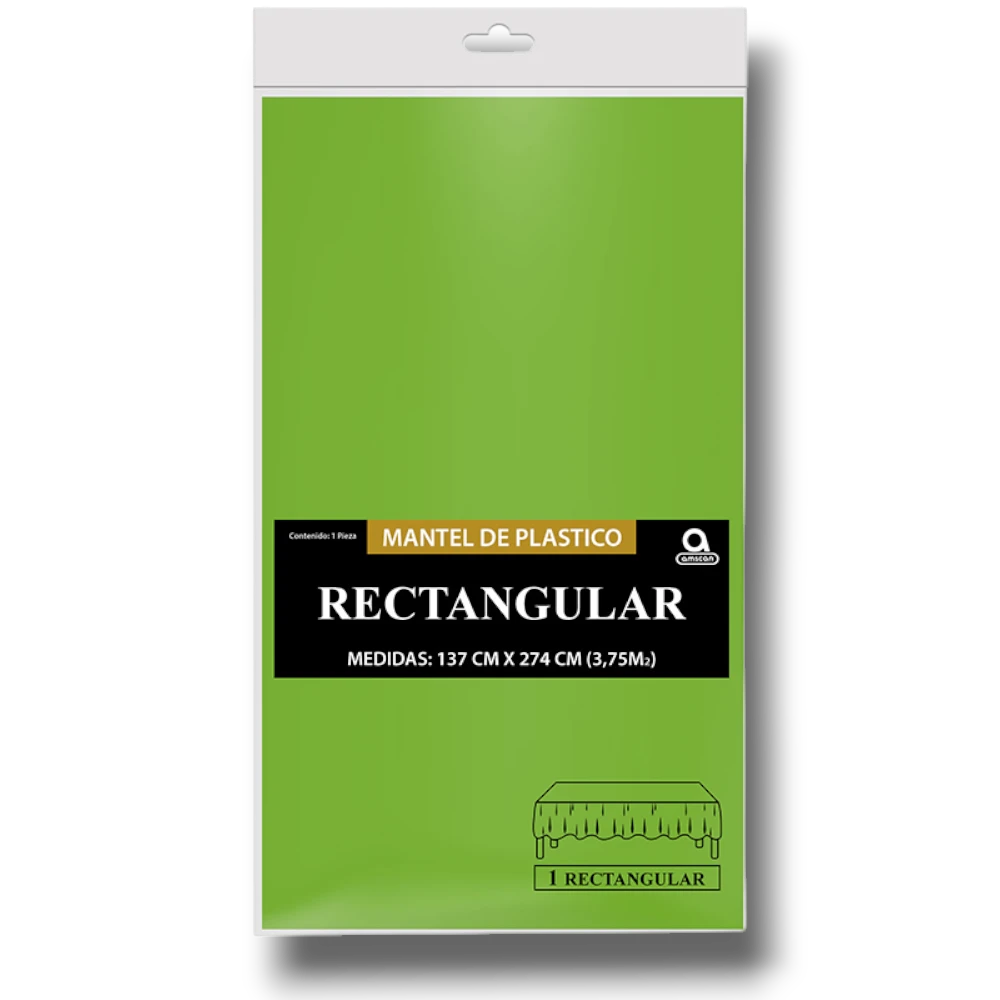 Mantel Rectangular Verde Kiwi C/1