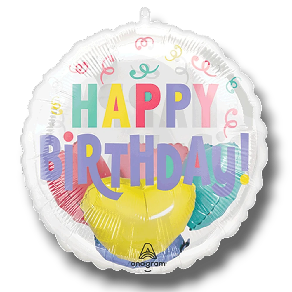 Balloon 36" Icons Confetti Birthday C/1