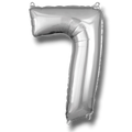 Globo 26" Numero 7 Plata C/1