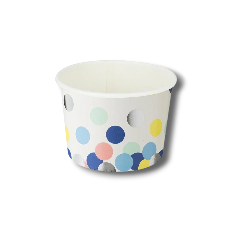 16oz Candy Cups Dots Colors C/5
