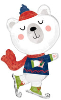 36" Christmas Balloon Cabincore Bear C/1