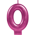 Magenta Number Candle 0 C/1