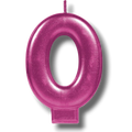 Magenta Number Candle 0 C/1