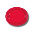 Plato 12" Ovalado Rojo C/8