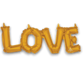 Globo Air Filled Love Oro C/1