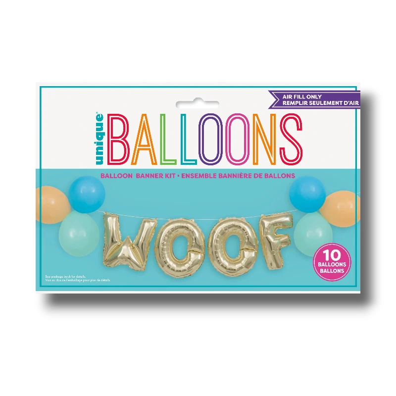 Balloon Banner Kit Woof C/1