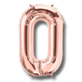 Globo 14" Numero 0 Oro Rosa C/1