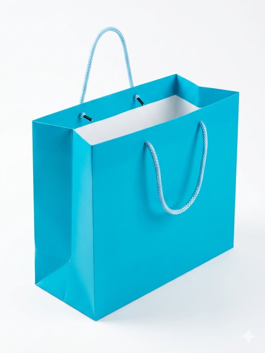 Bolsa De Regalo Mediana Boutique Azul Acua C/1