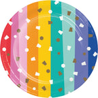 Plato 7" Birthday Confetti C/8