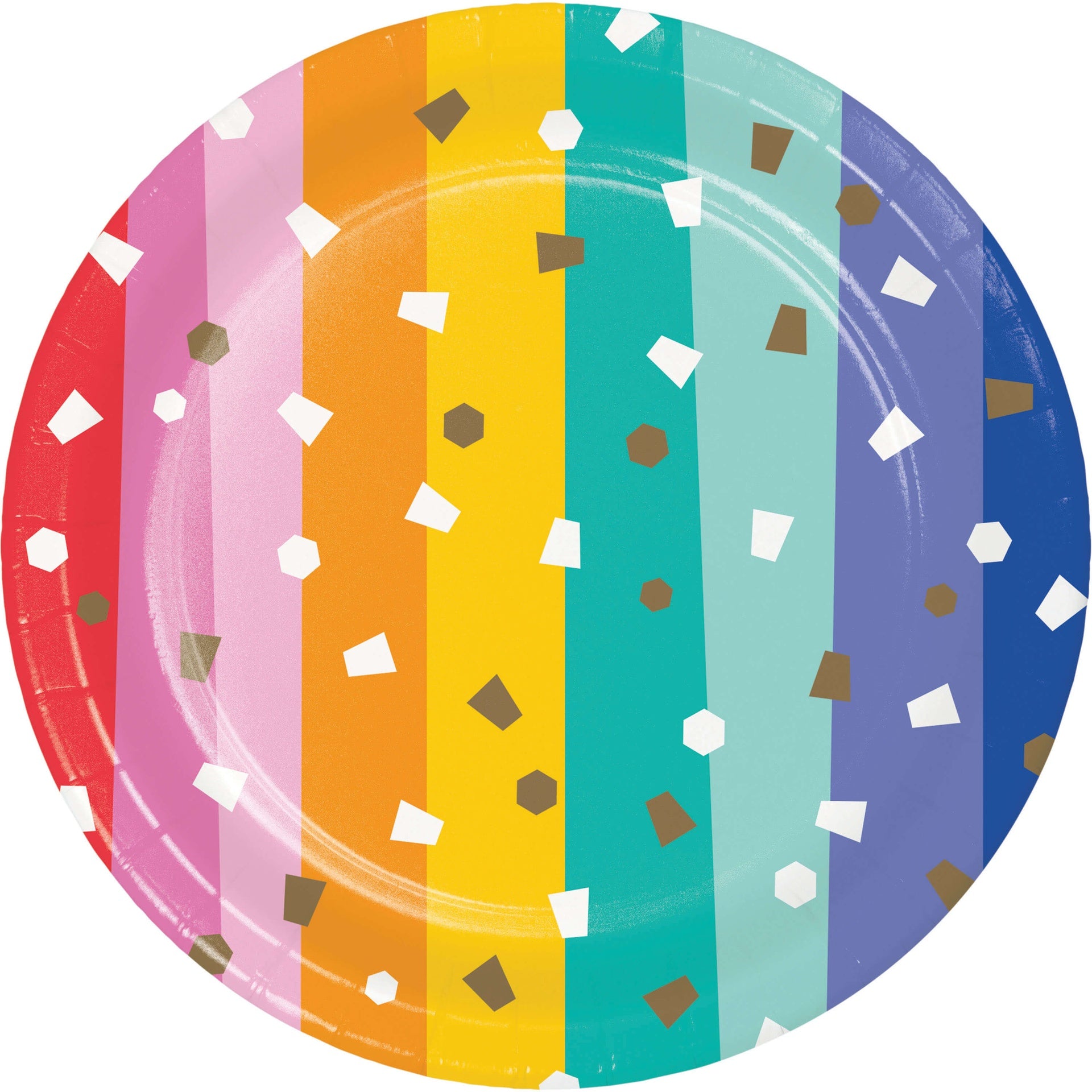 Plato 7" Birthday Confetti C/8
