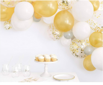 Balloon Kit Gold/White C/40