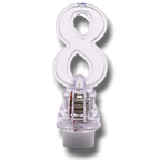 Vela Led Numero 8 C/1