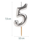 Silver Comic Candle Number 5 C/1