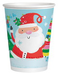 9oz Santa And Friends Glass C/8