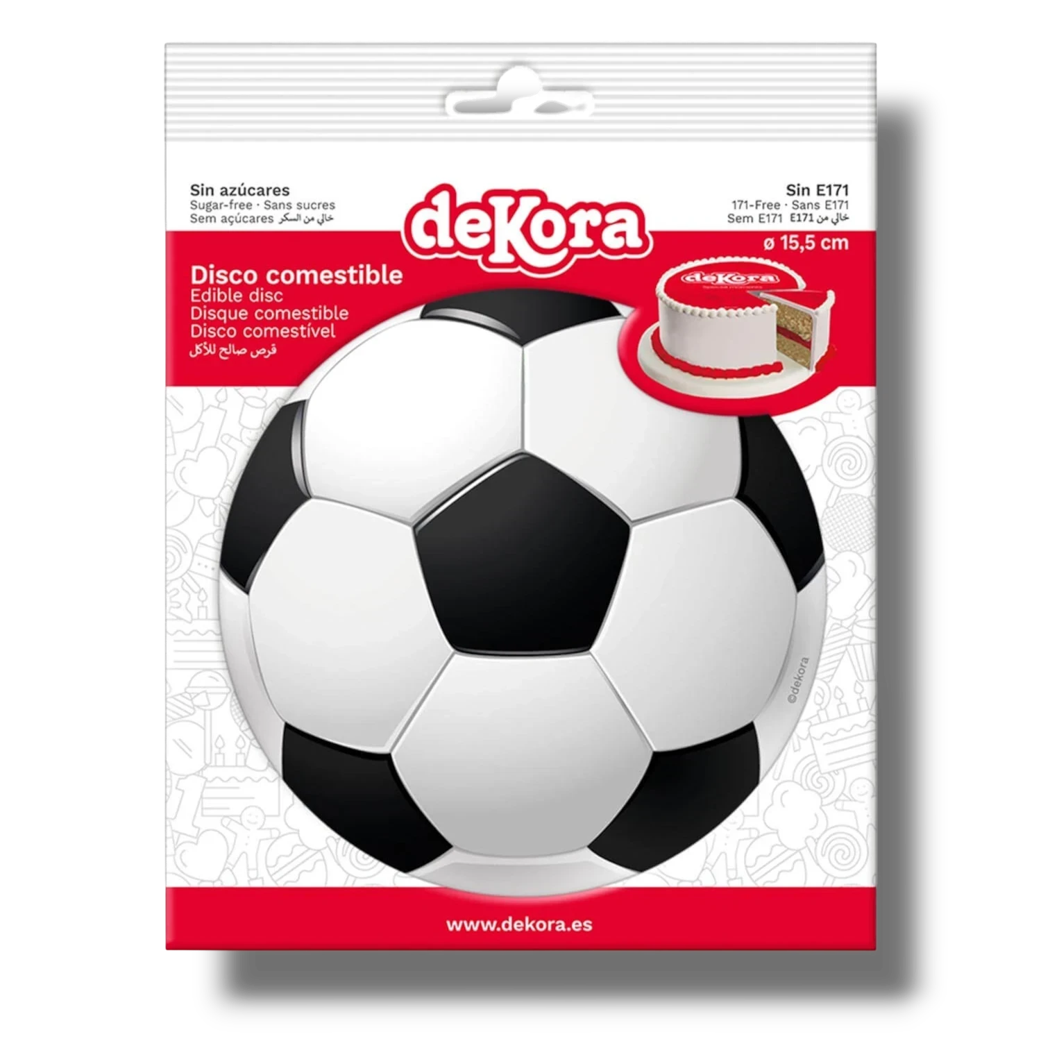 Disco Comestible Tarta Balon Soccer C/1