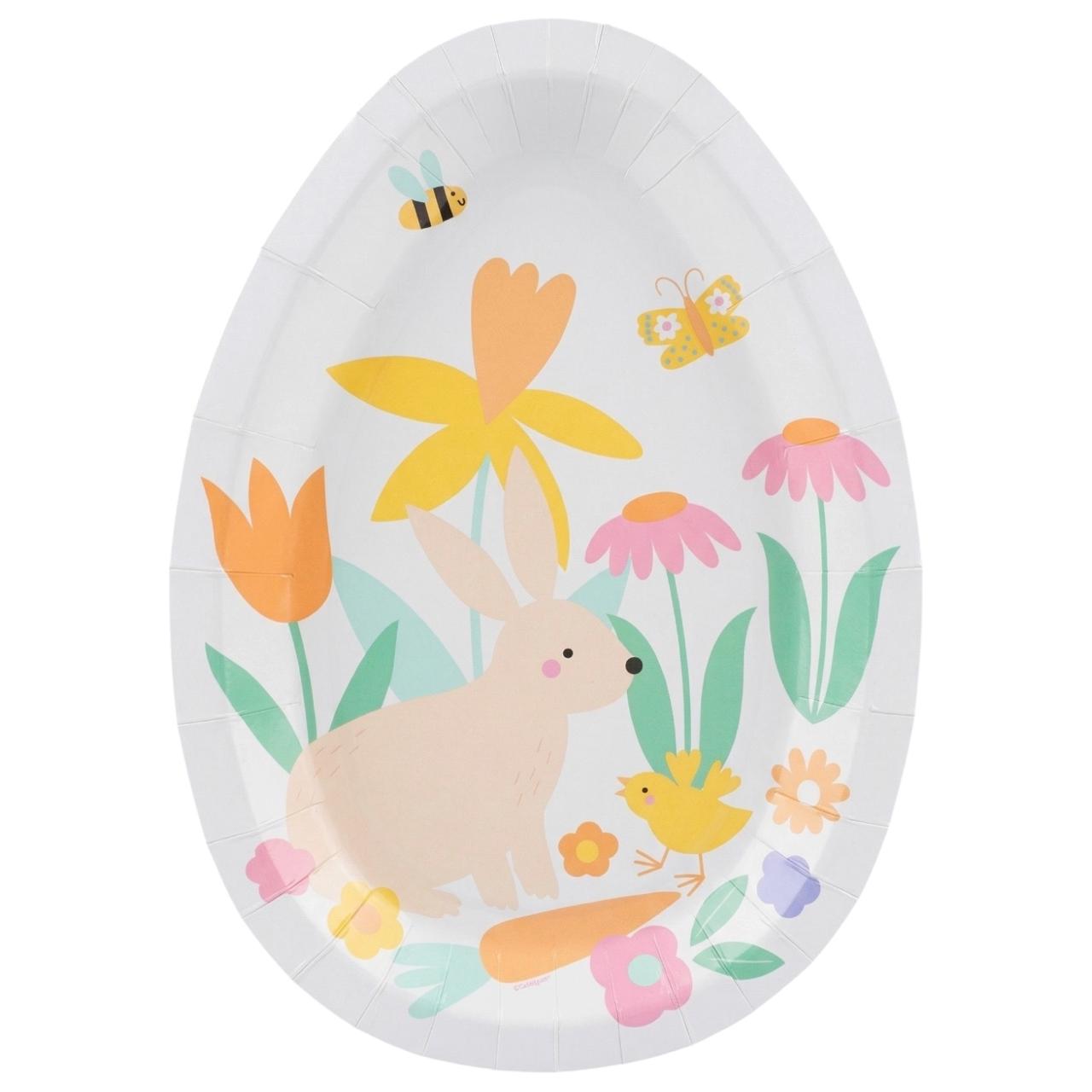 Plato Ovalado Playful Easter C/8