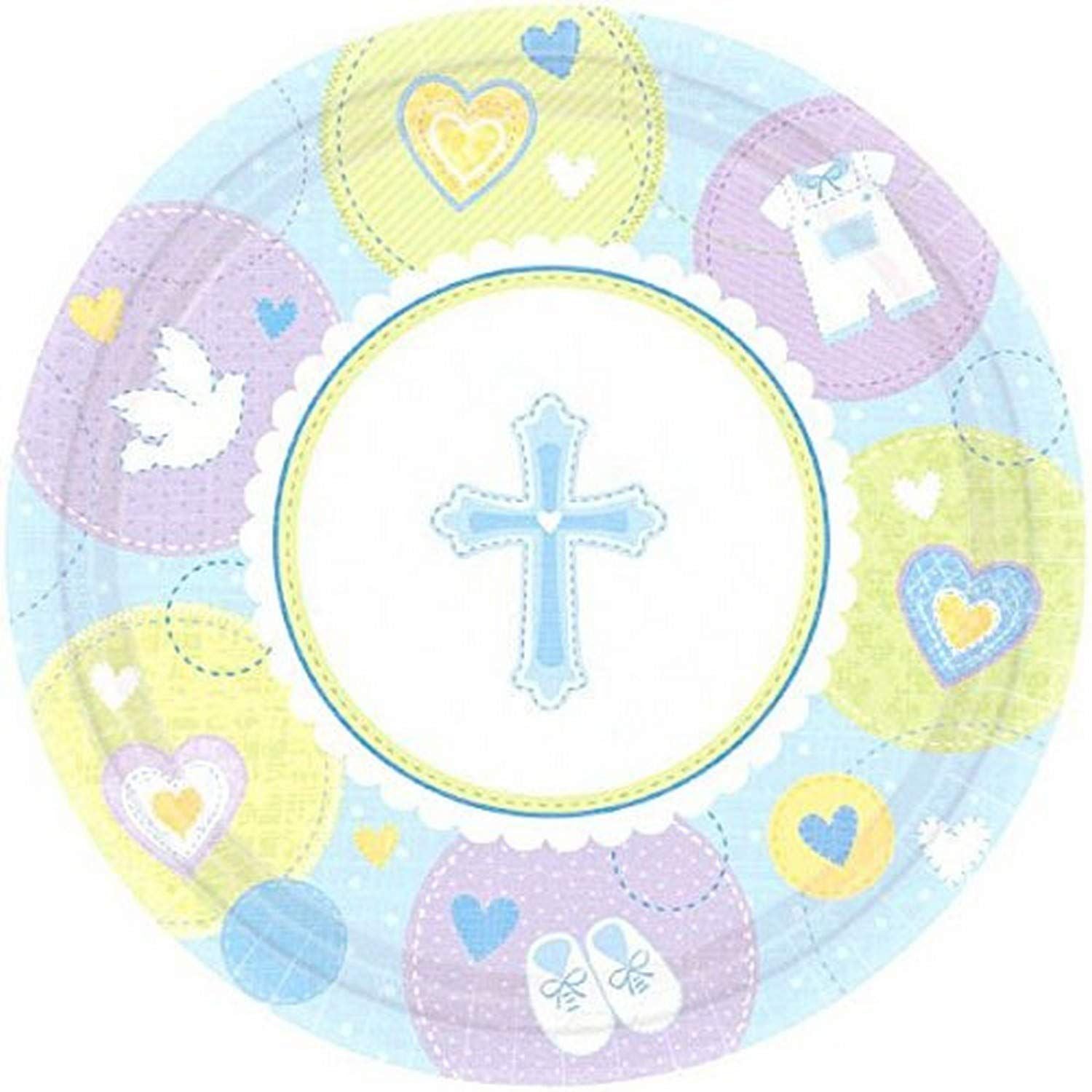 Plato 7" Sweet Christening Blue C/8
