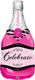 Globo 36" Botella Celebrate Rosa C/1