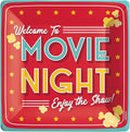 9" Square Movie Night Plate C/20