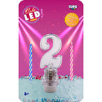 Vela Led Numero 2 C/1