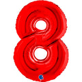 Globo 40" Numero 8 Red