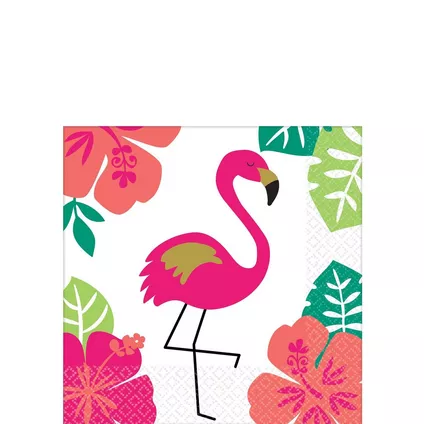 CH Aloha Flamingo Napkin C/16