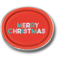 Plato Ovalado Bright Santa C/8