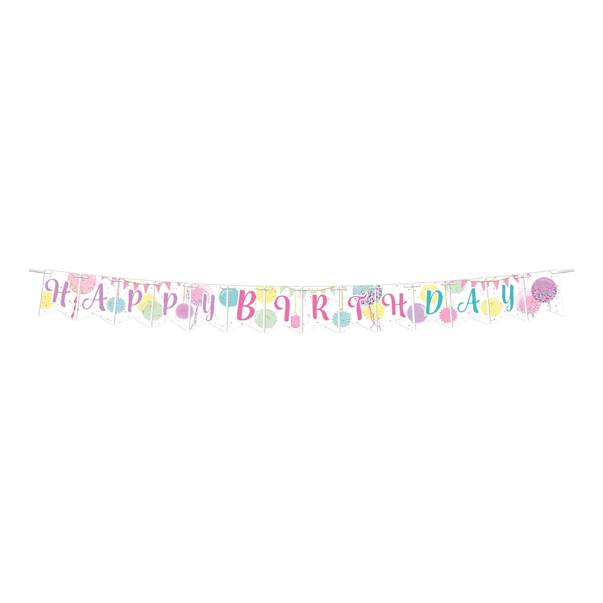Banderin Happy Birthday Sweet Balloons C/1