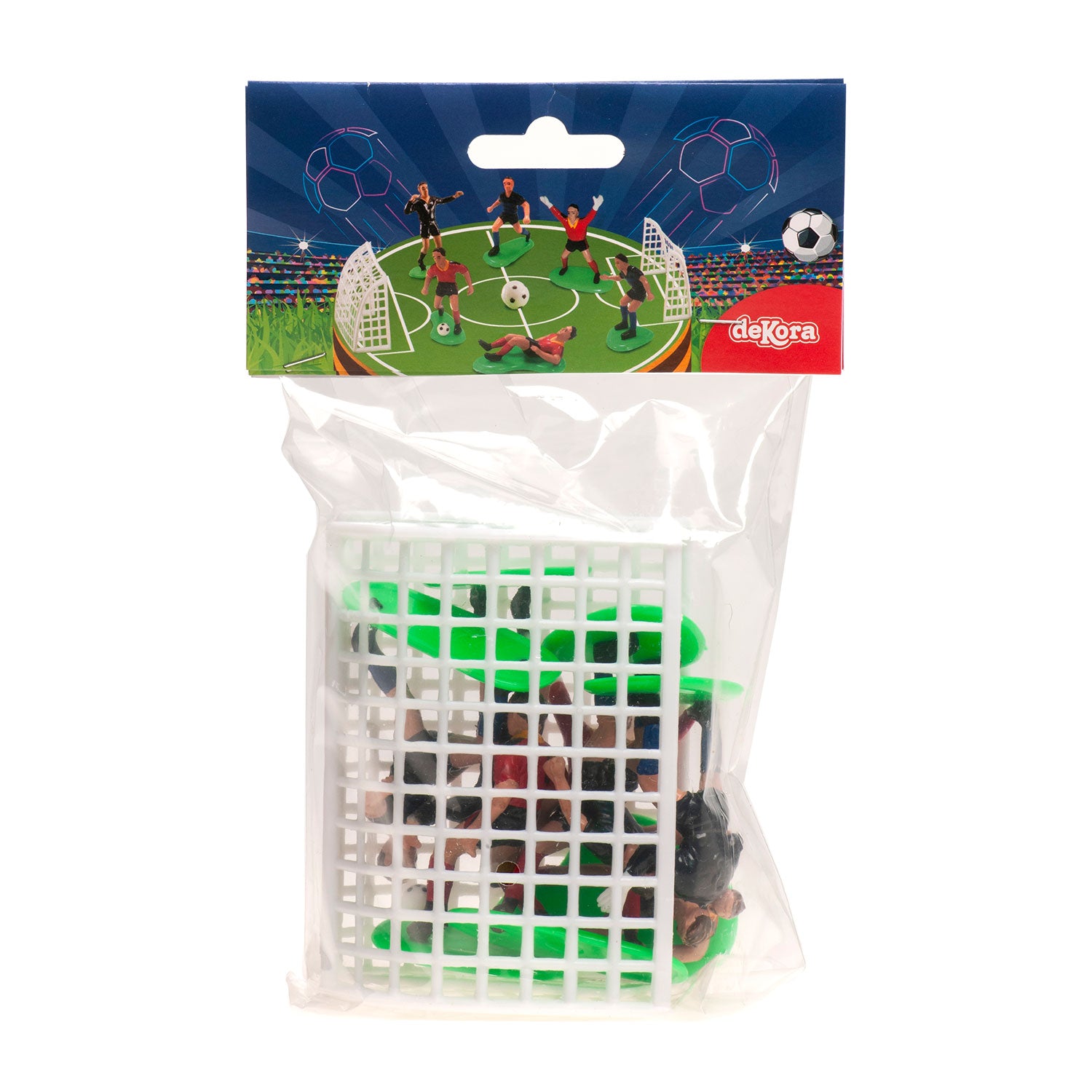 Kit Futbol Rojo Y Azul PVC