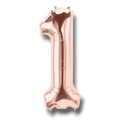 Balloon 14" Number 1 Rose Gold C/1