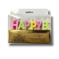 Happy Birthday Candle Pastel Colors C/1
