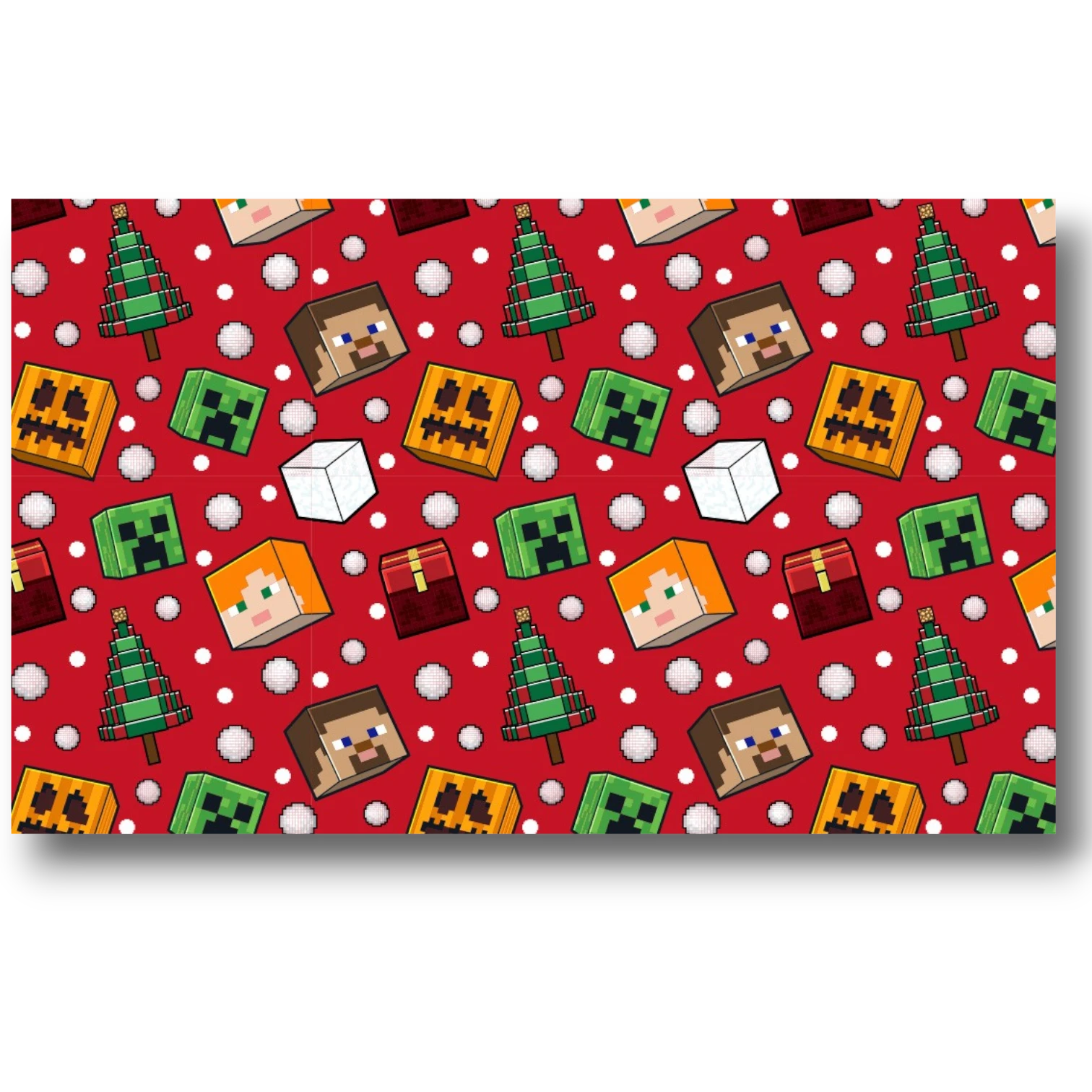 Minecraft Christmas Wrapping Paper C/1