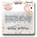 Vela Palillo Happy Birthday Plata C/1
