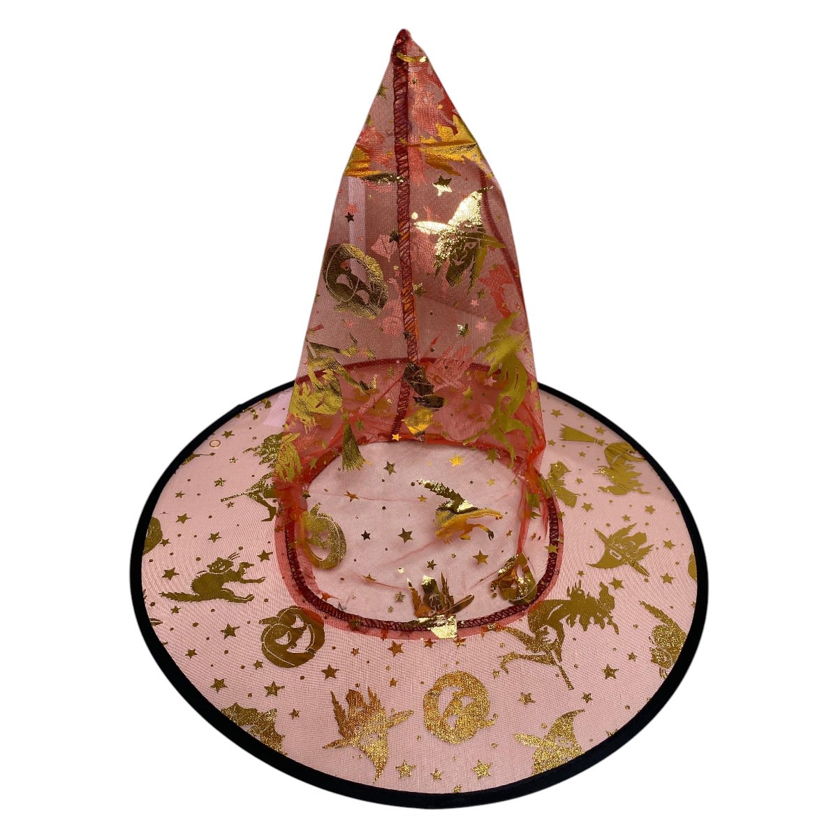 Sombrero De Bruja Rosa C/1