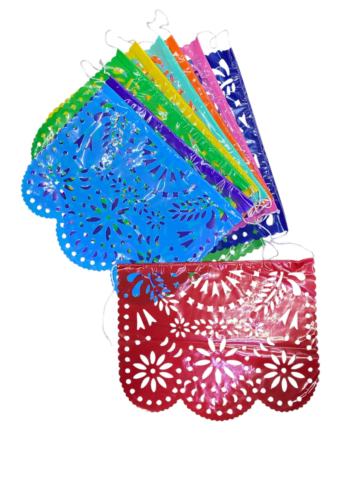 Enramada Plastico Destello Floral Multicolor C/1