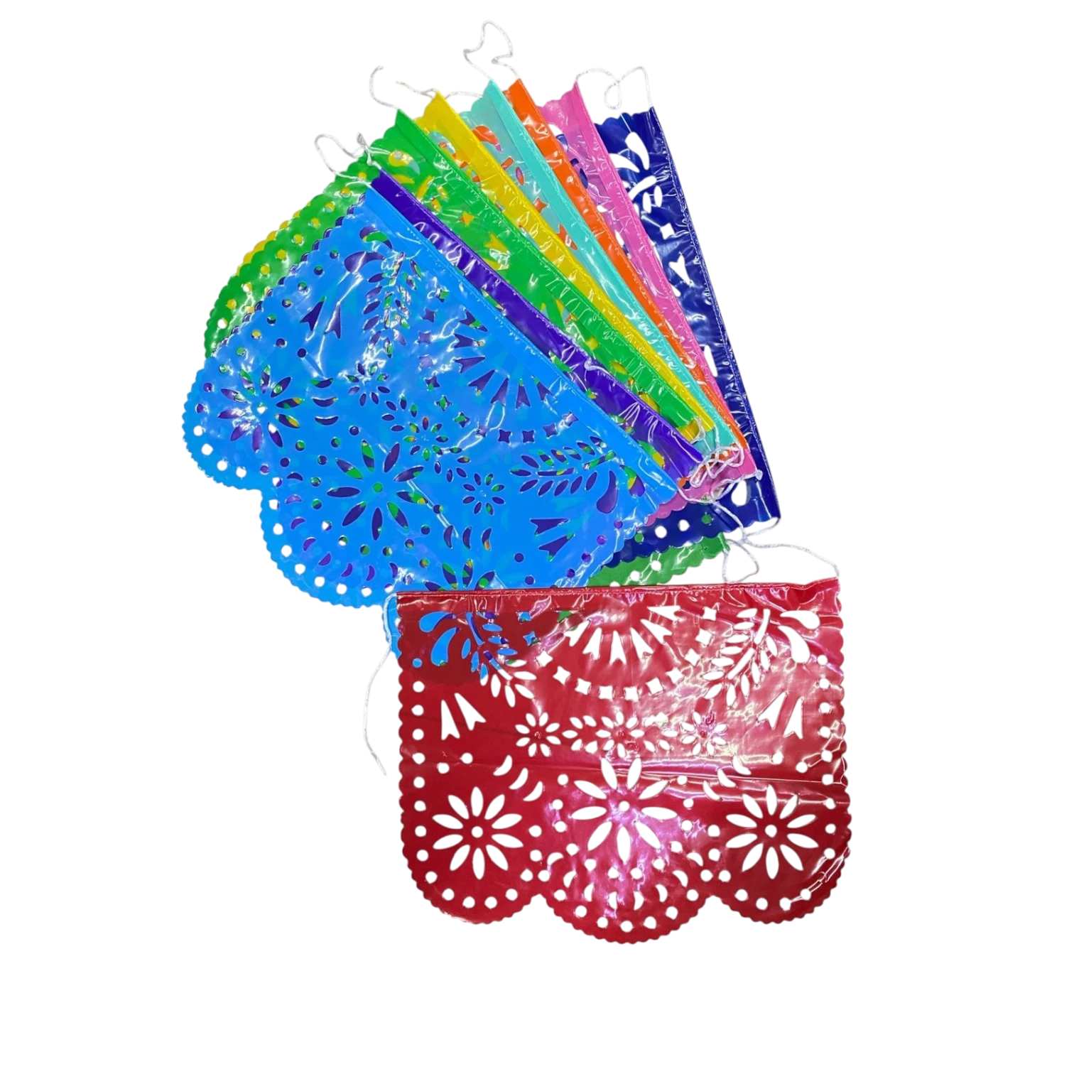 Enramada Plastico Destello Floral Multicolor C/1