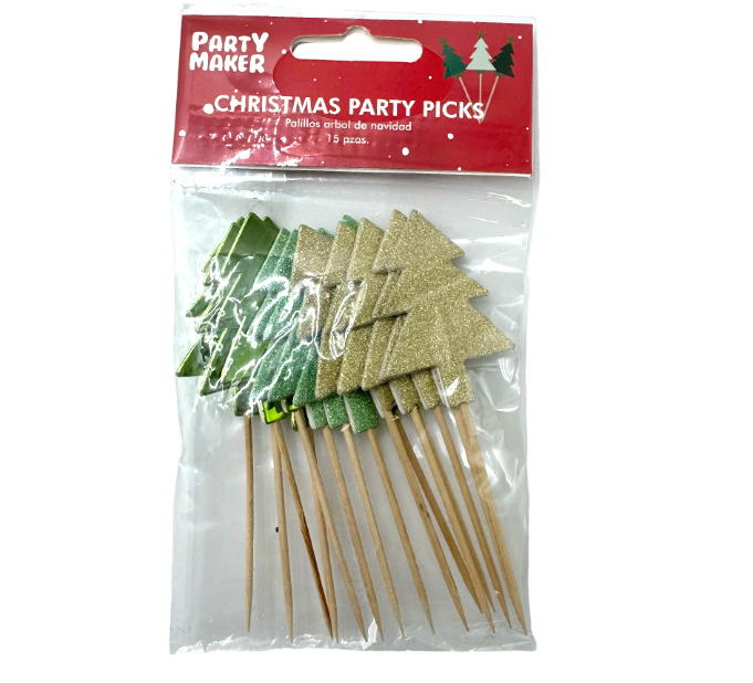 Palillos Árbol Navidad C/15