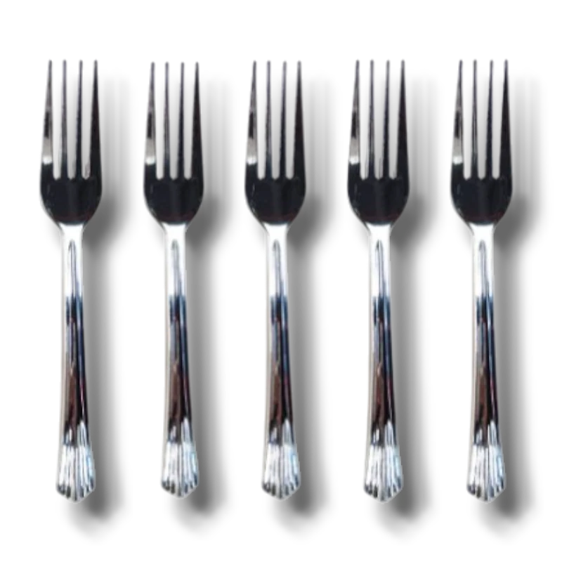 Reusable Silver Forks (50 Count)