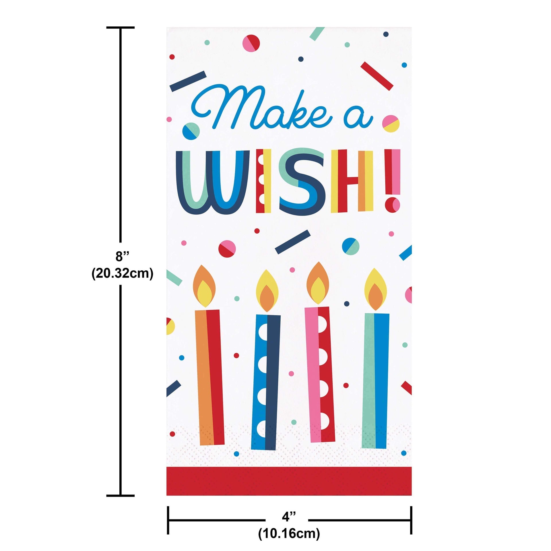 Servilleta Rectangular Birthday Bliss C/24
