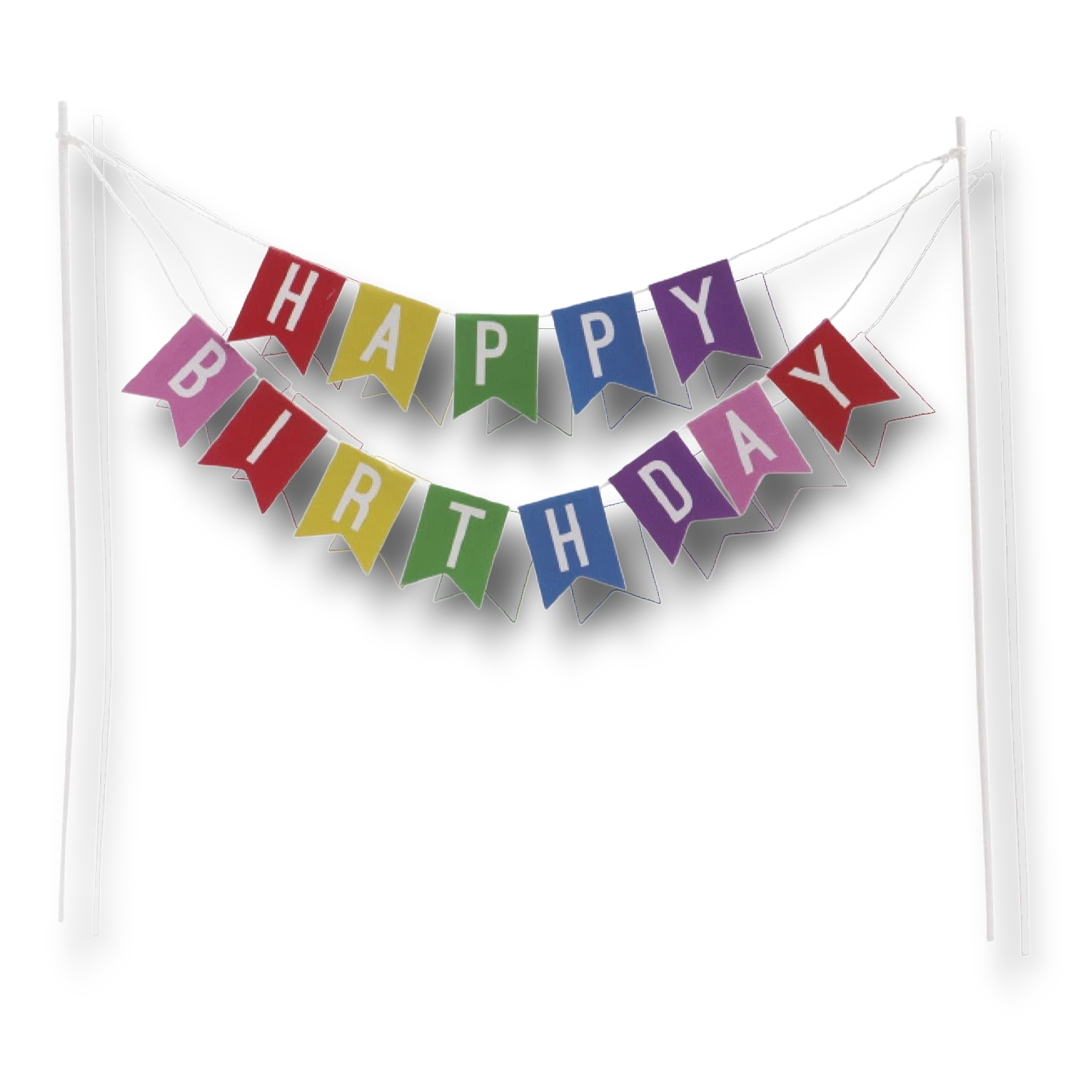 Cake Topper Flags Happy Birthday C/1