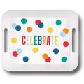 Charola de Plastico Happy Birthday Dots C/1