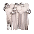 Balloon Backdrop Kit Plata C/1
