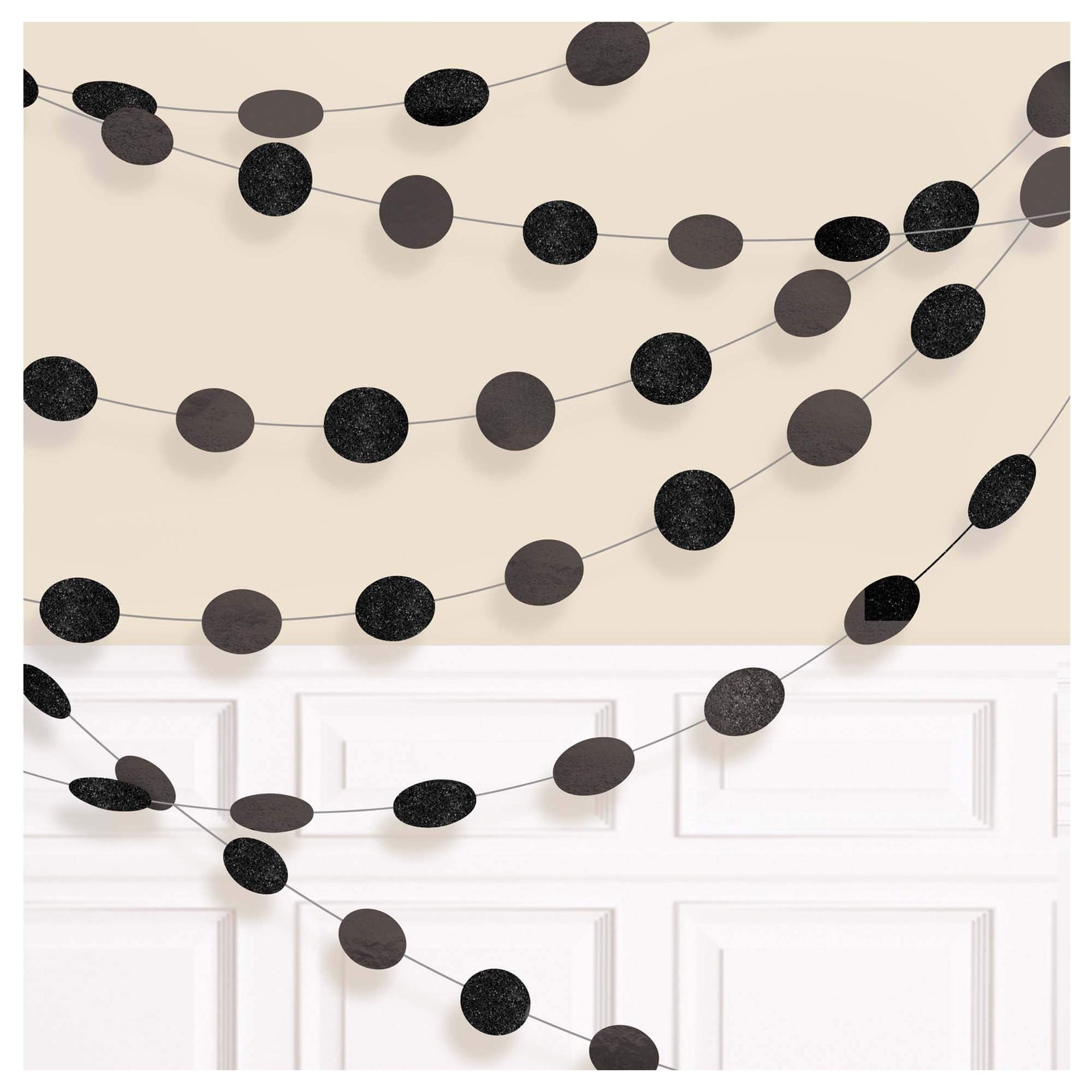 Dots Garland Black C/6