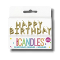 Velas Happy Birthday Oro C/1