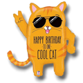 Balloon 26" Cool Cat Birthday C/1