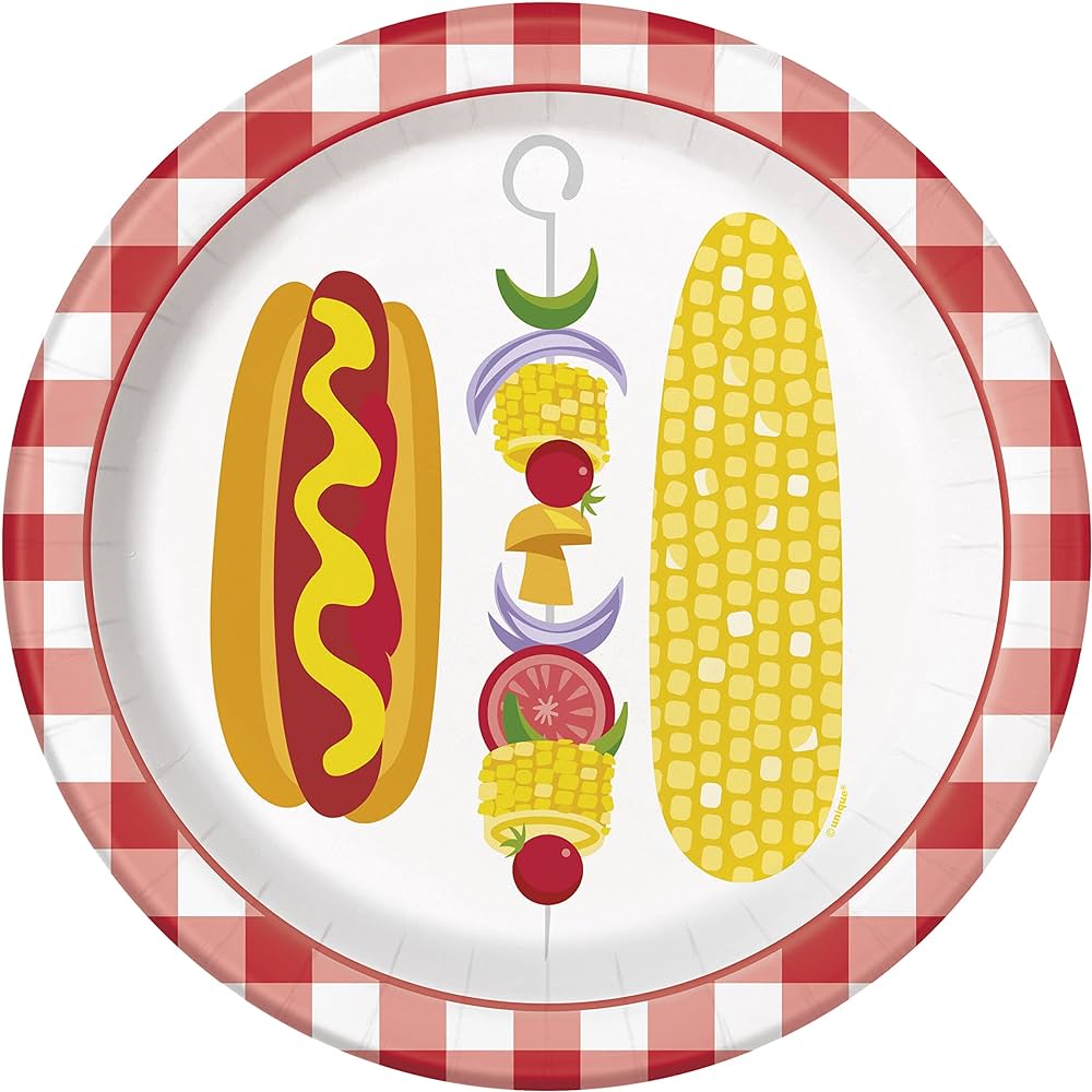 9" Classic BBQ Plate C/8