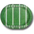 Plato Ovalado Tailgate Time Football Americano C/8